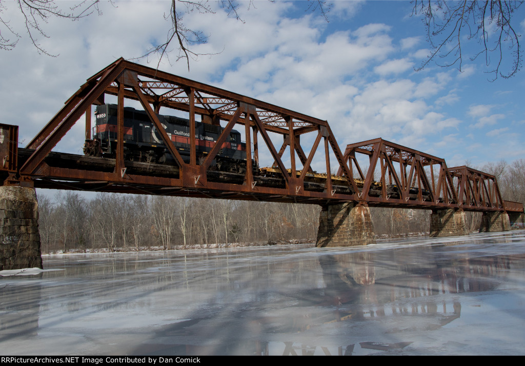 PO-3 330 Crosses the Saco River